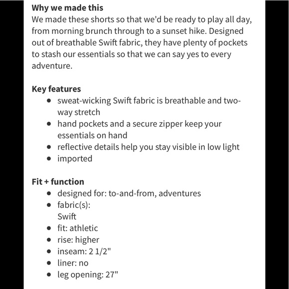 NWOT Lululemon Varsity Short - Picture 16 of 16